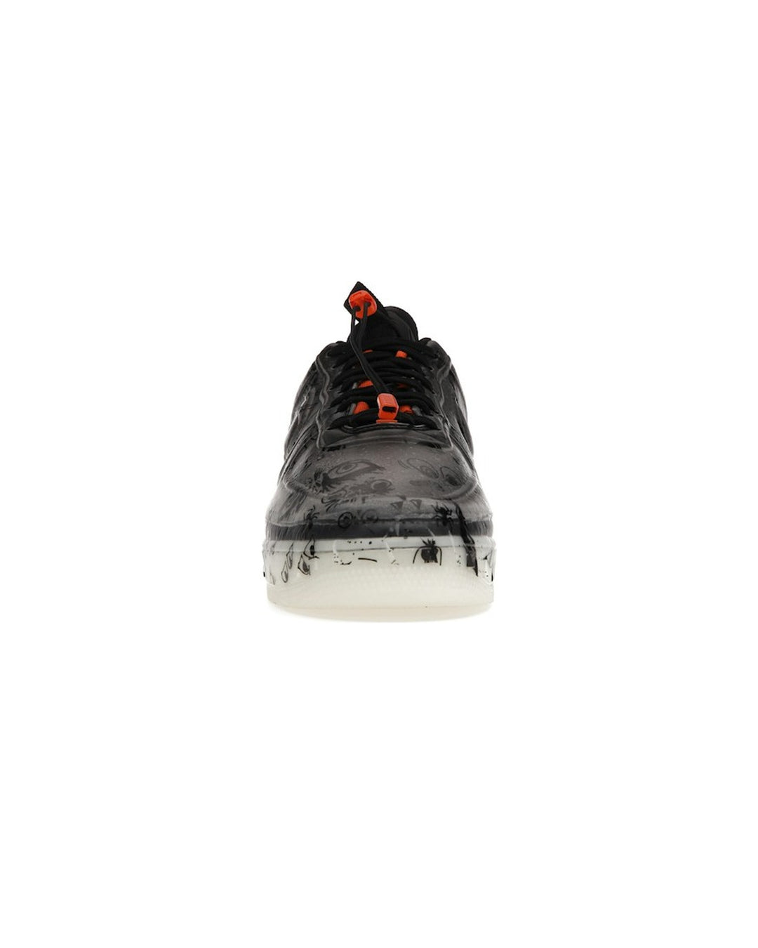 NIKE MEN'S AIR FORCE 1 EXPERIMENTAL HALLOWEEN - סניקרס נייקי אייר פורס 1 אקספרימנטל שחור וכתום לגברים - תמונה 5