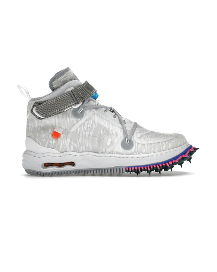 NIKE MEN'S AIR FORCE 1 MID X OFF-WHITE WHITE סניקרס נייקי אייר פורס 1 מיד אוף-וויט לבן לגברים