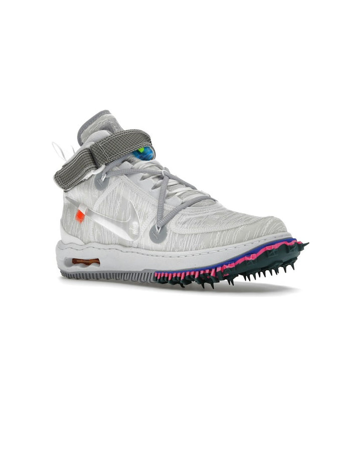 NIKE MEN'S AIR FORCE 1 MID X OFF-WHITE WHITE סניקרס נייקי אייר פורס 1 מיד אוף-וויט לבן לגברים