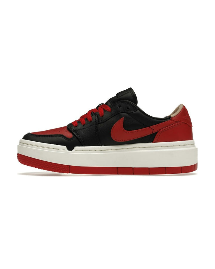 NIKE WOMEN'S AIR JORDAN 1 ELEVATE LOW SE BRED - סניקרס נייקי אייר ג׳ורדן 1 אלבייט לואו שחור ואדום לנשים - תמונה 2