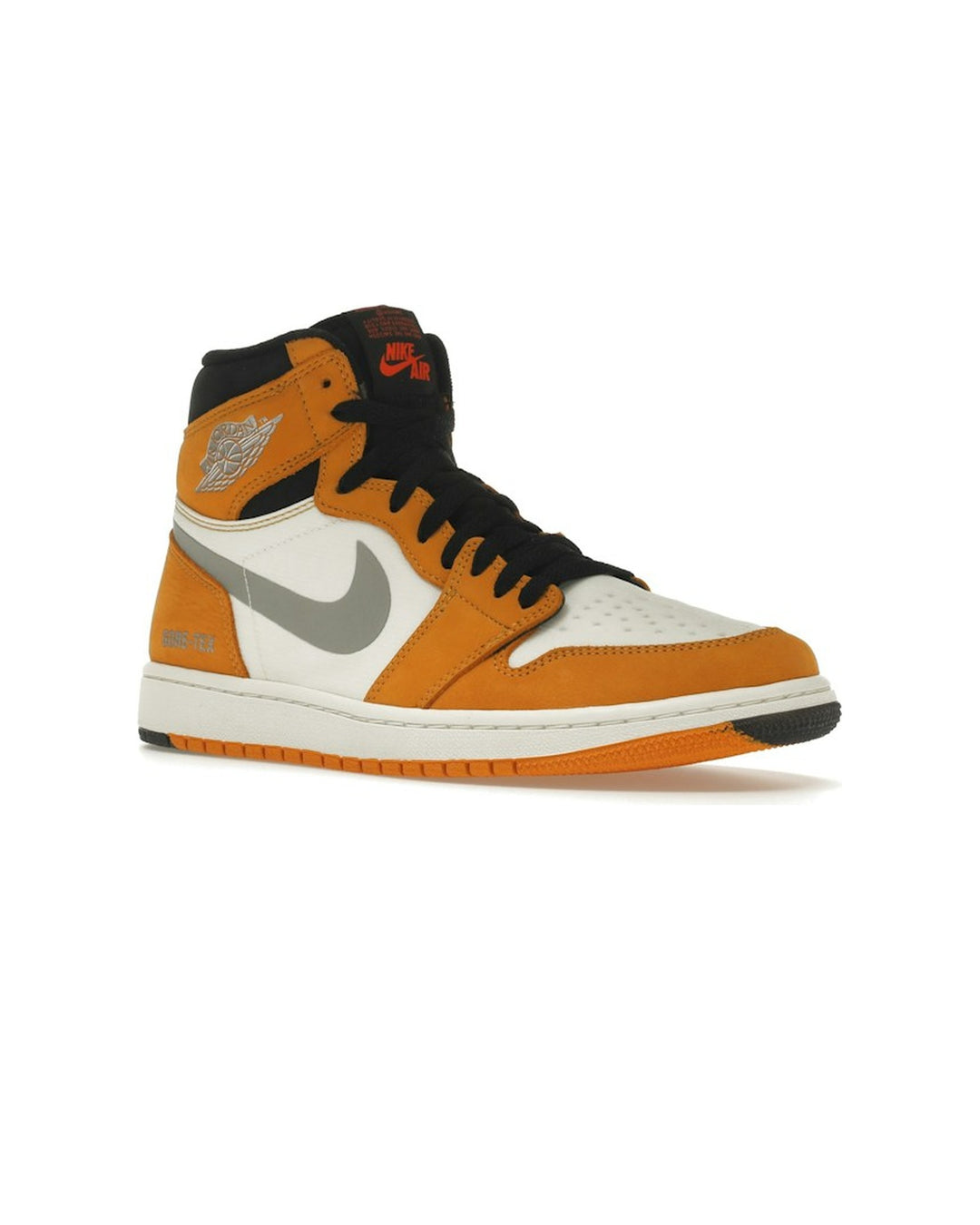 NIKE MEN'S AIR JORDAN 1 HIGH ELEMENT GORE-TEX LIGHT CURRY - סניקרס נייקי אייר ג׳ורדן 1 היי אלמנט גור-טקס חרדל ובורדו לגברים - תמונה 3