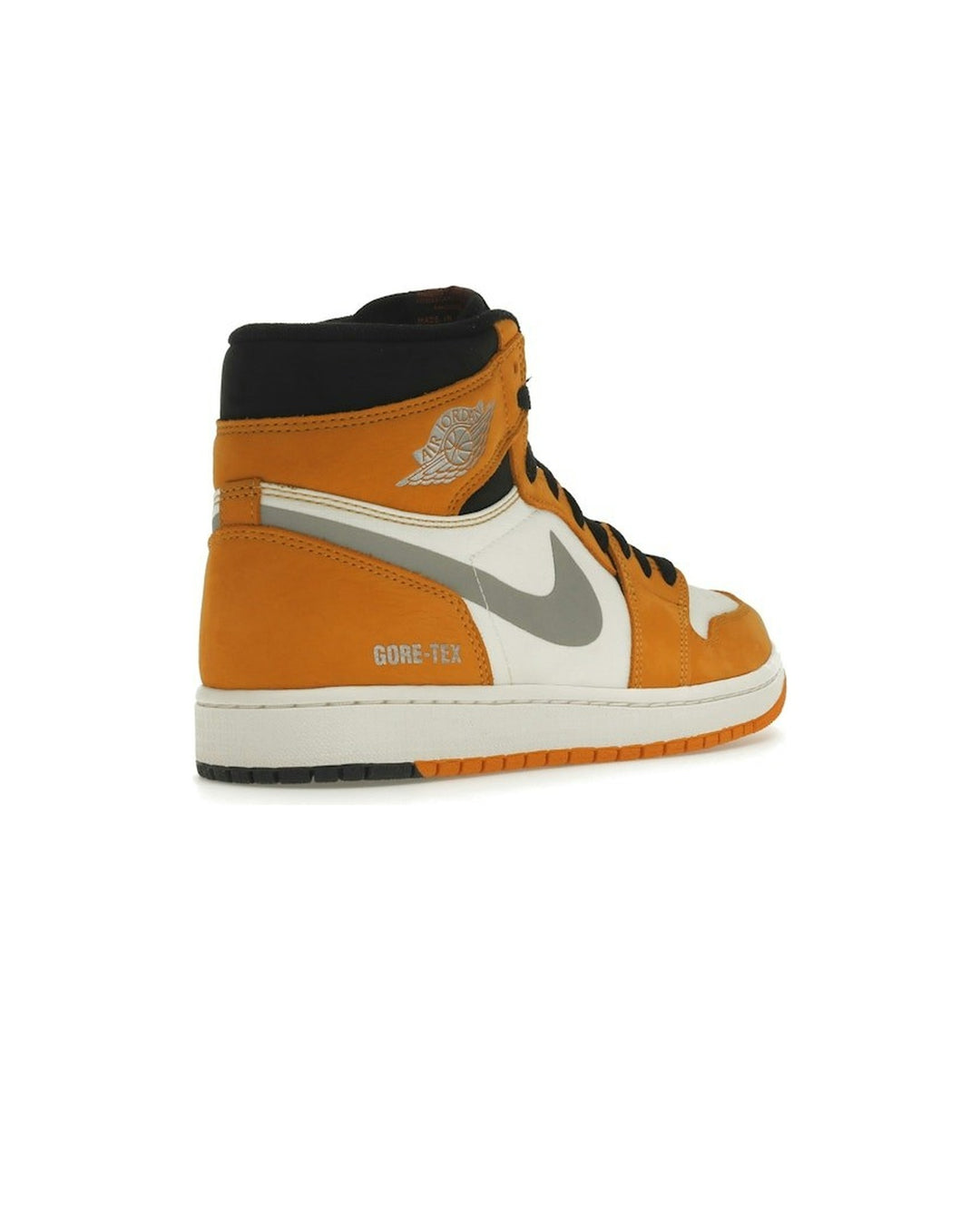 NIKE MEN'S AIR JORDAN 1 HIGH ELEMENT GORE-TEX LIGHT CURRY - סניקרס נייקי אייר ג׳ורדן 1 היי אלמנט גור-טקס חרדל ובורדו לגברים - תמונה 4