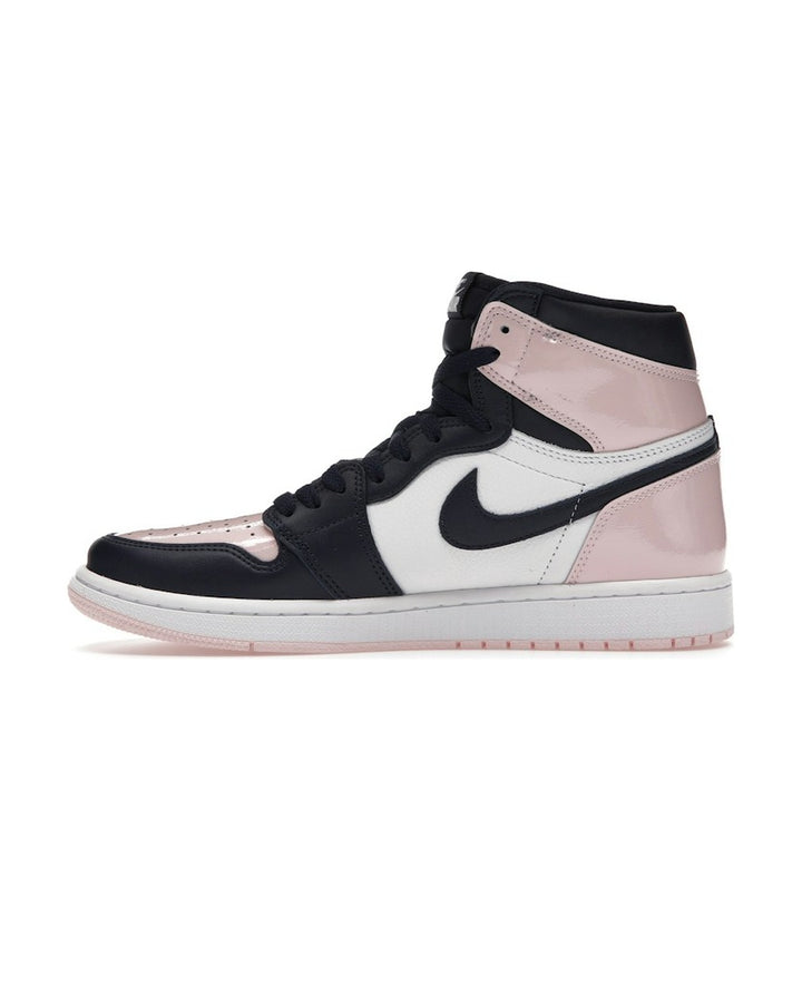 NIKE WOMEN'S AIR JORDAN 1 HIGH OG ATMOSPHERE סניקרס נייקי אייר ג׳ורדן 1 היי ורוד וכחול כהה לנשים