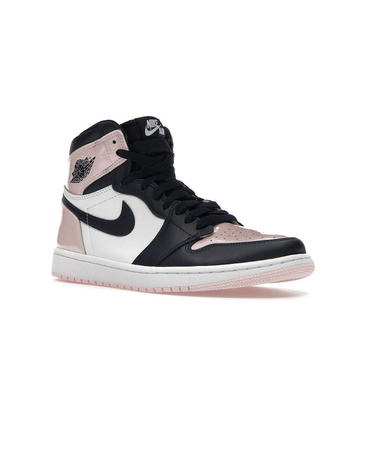 NIKE WOMEN'S AIR JORDAN 1 HIGH OG ATMOSPHERE סניקרס נייקי אייר ג׳ורדן 1 היי ורוד וכחול כהה לנשים