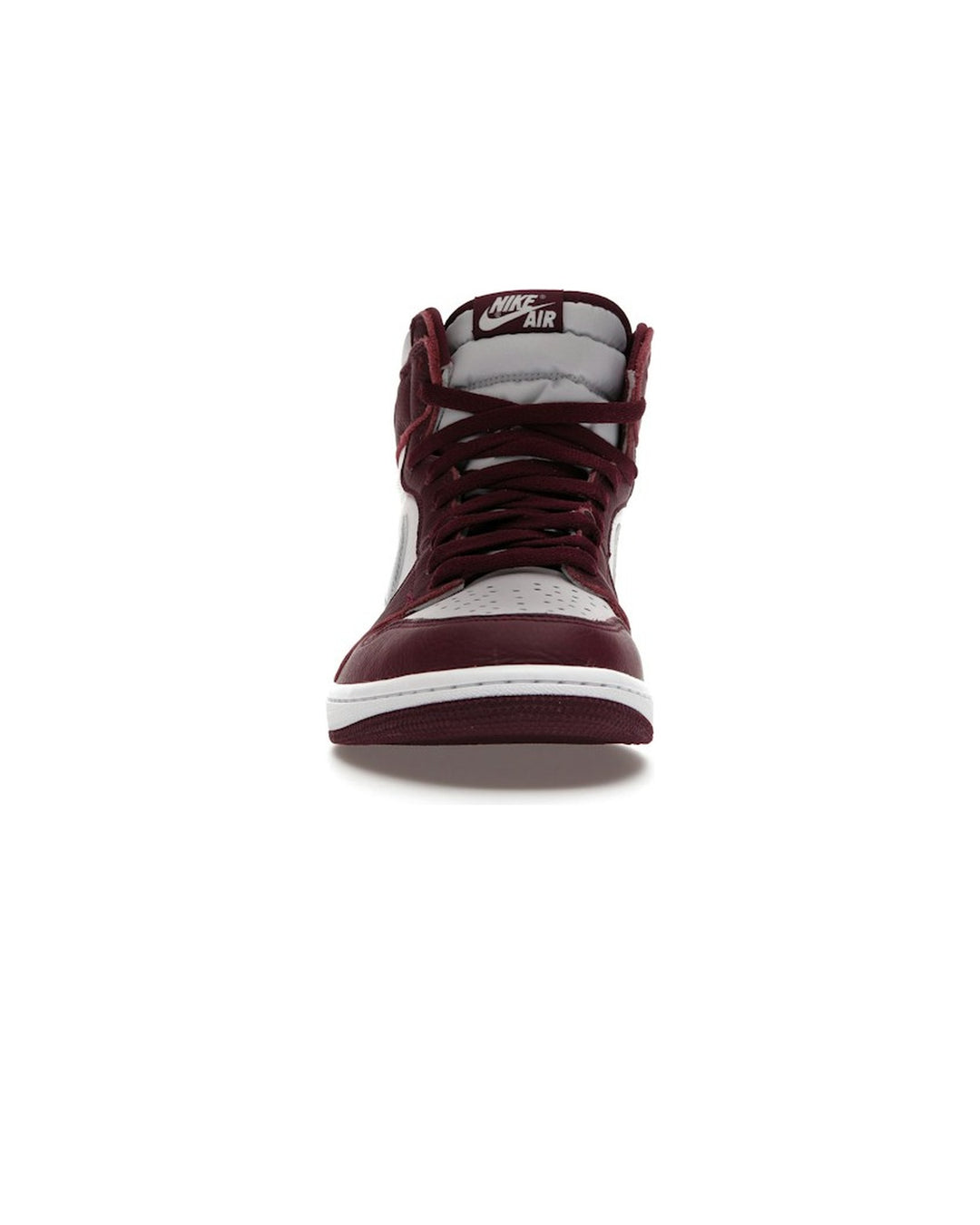 NIKE MEN'S AIR JORDAN 1 HIGH OG BORDEAUX - סניקרס נייקי אייר ג׳ורדן 1 היי בורדו ולבן לגברים - תמונה 5