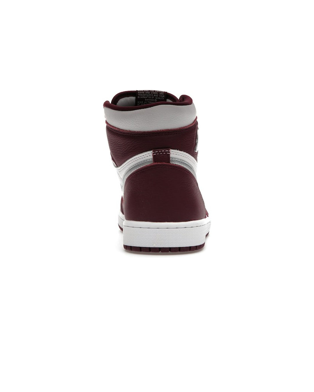 NIKE MEN'S AIR JORDAN 1 HIGH OG BORDEAUX - סניקרס נייקי אייר ג׳ורדן 1 היי בורדו ולבן לגברים - תמונה 6