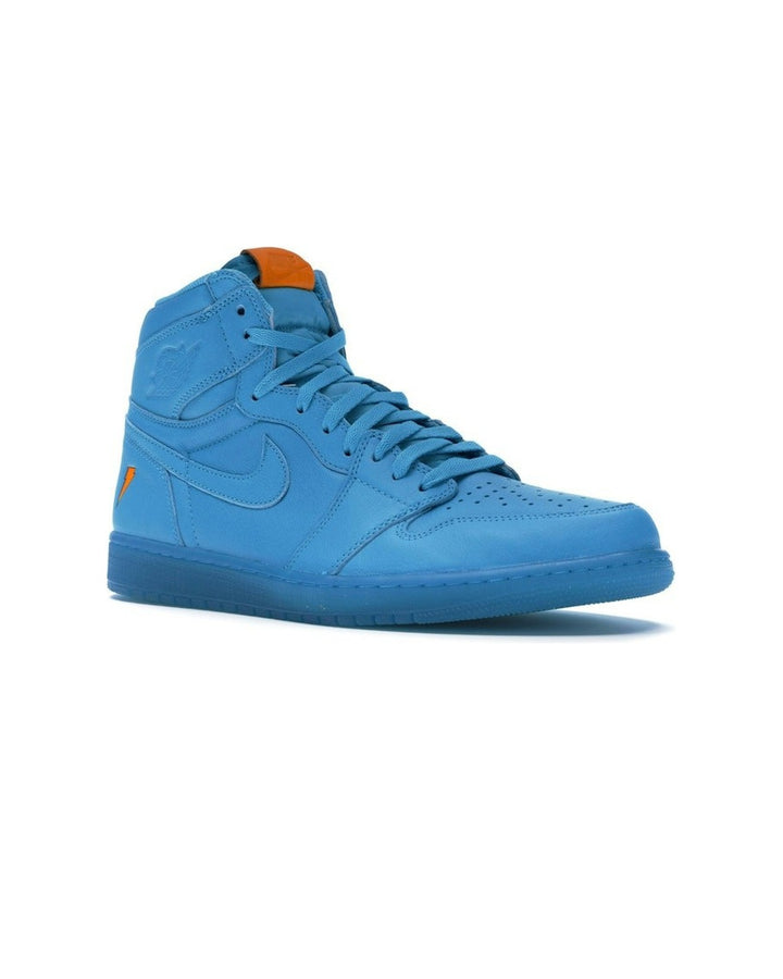 NIKE MEN'S AIR JORDAN 1 HIGH OG GATORADE BLUE LAGOON - סניקרס נייקי אייר ג׳ורדן 1 היי גטורייד טורקיז לגברים - תמונה 3