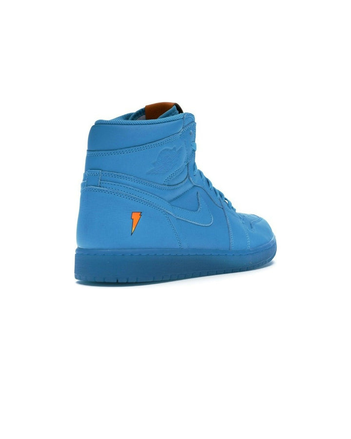 NIKE MEN'S AIR JORDAN 1 HIGH OG GATORADE BLUE LAGOON - סניקרס נייקי אייר ג׳ורדן 1 היי גטורייד טורקיז לגברים - תמונה 4