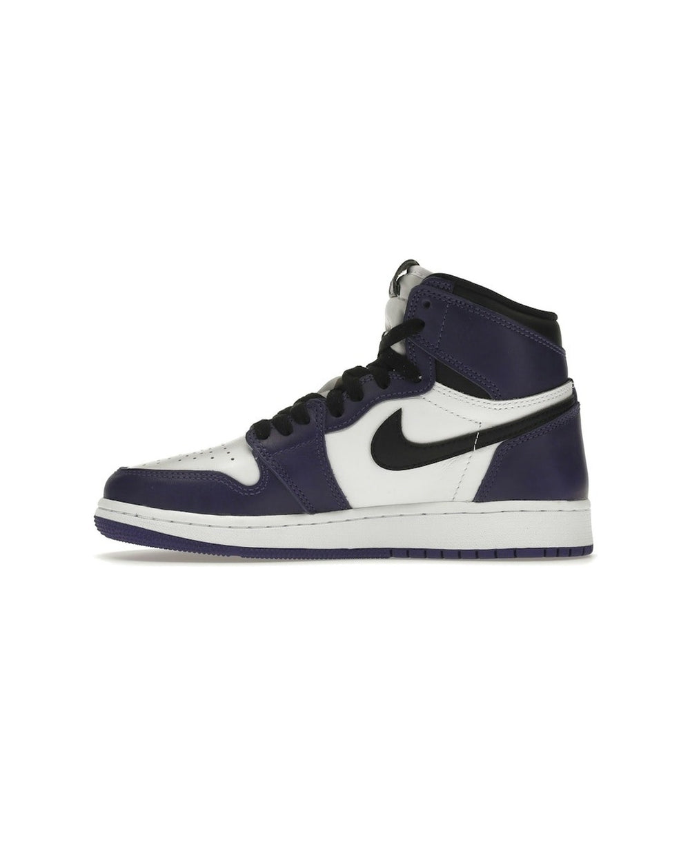 NIKE KIDS' AIR JORDAN 1 HIGH OG GS COURT PURPLE - תמונה 2