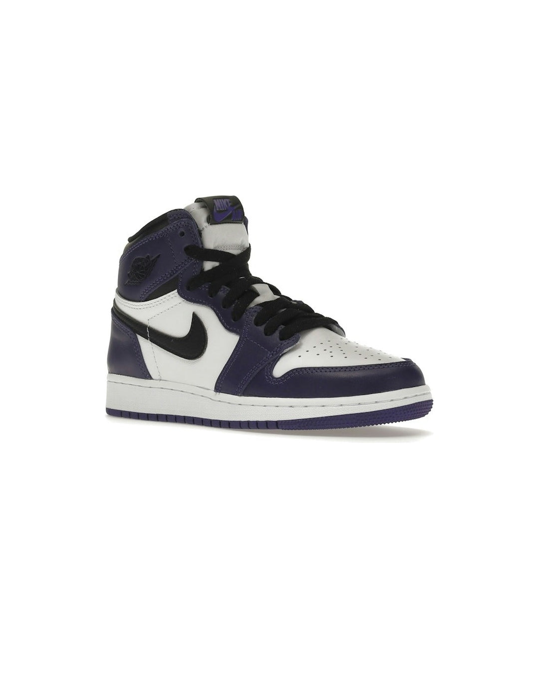 NIKE KIDS' AIR JORDAN 1 HIGH OG GS COURT PURPLE - תמונה 3
