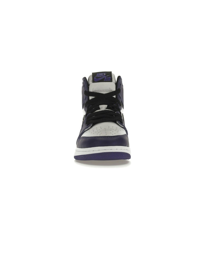 NIKE KIDS' AIR JORDAN 1 HIGH OG GS COURT PURPLE - תמונה 5