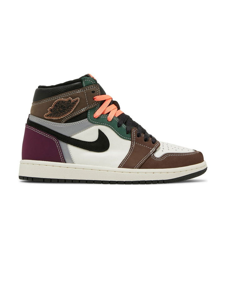 NIKE MEN'S AIR JORDAN 1 HIGH OG HAND CRAFTED סניקרס נייקי אייר ג׳ורדן 1 היי שחור וחום לגברים