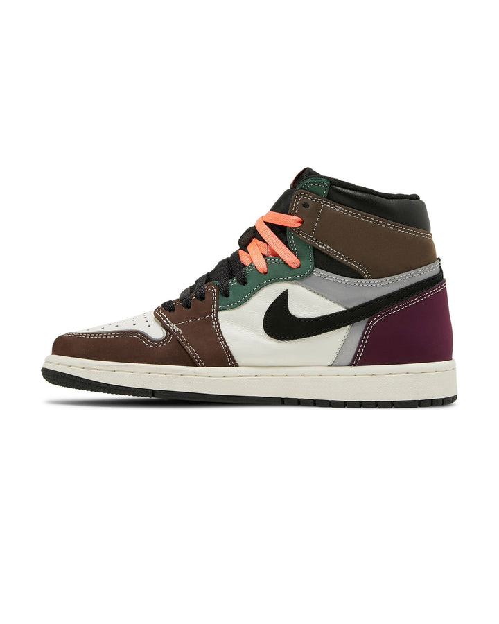 NIKE MEN'S AIR JORDAN 1 HIGH OG HAND CRAFTED סניקרס נייקי אייר ג׳ורדן 1 היי שחור וחום לגברים