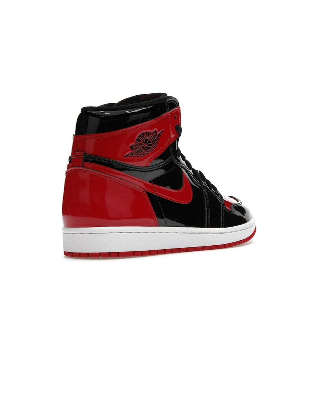 NIKE MEN'S AIR JORDAN 1 HIGH OG PATENT BRED סניקרס נייקי אייר ג׳ורדן 1 היי לק שחור ואדום לגברים