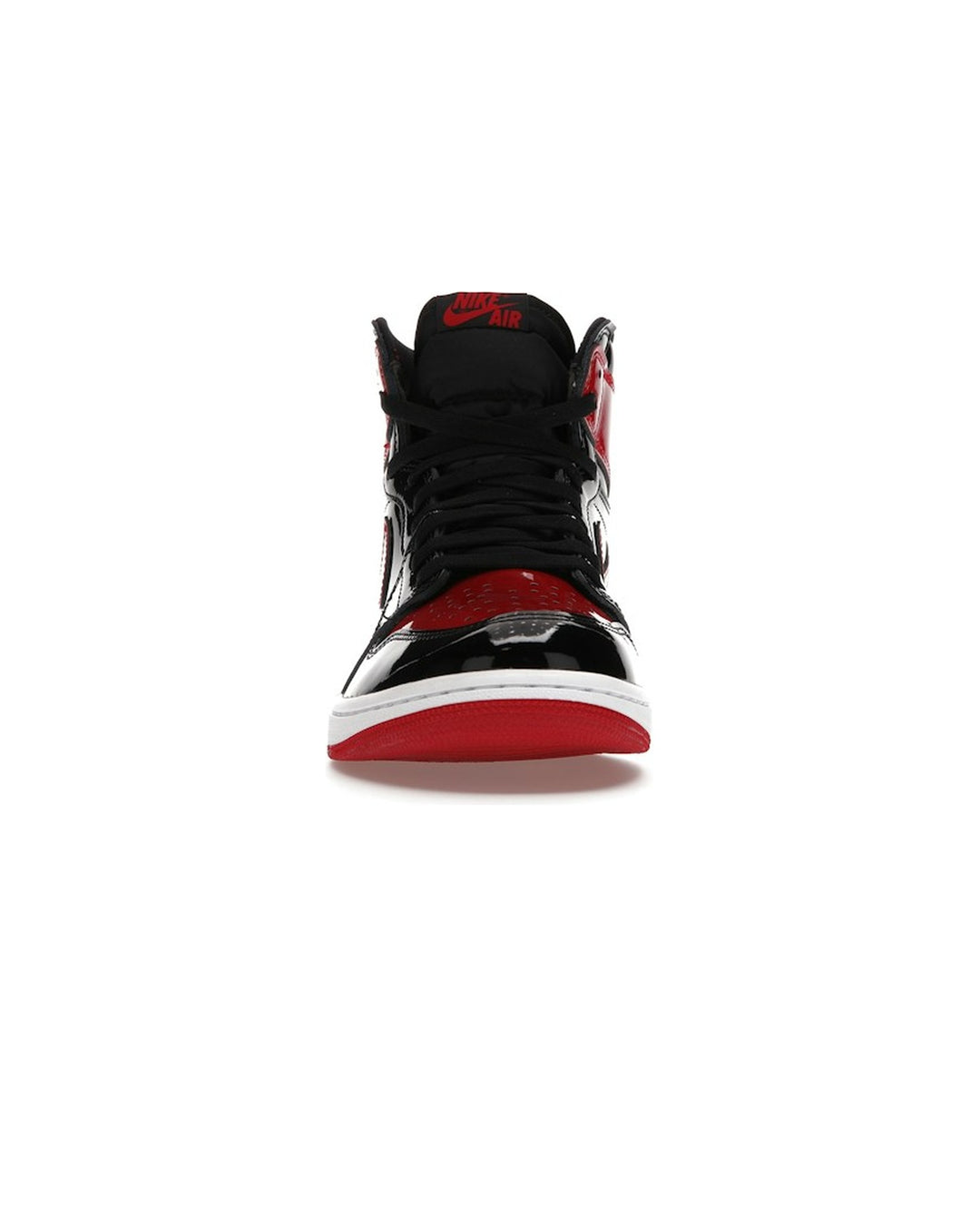 NIKE MEN'S AIR JORDAN 1 HIGH OG PATENT BRED סניקרס נייקי אייר ג׳ורדן 1 היי לק שחור ואדום לגברים