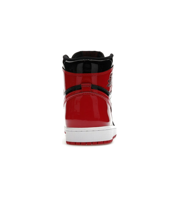 NIKE MEN'S AIR JORDAN 1 HIGH OG PATENT BRED סניקרס נייקי אייר ג׳ורדן 1 היי לק שחור ואדום לגברים
