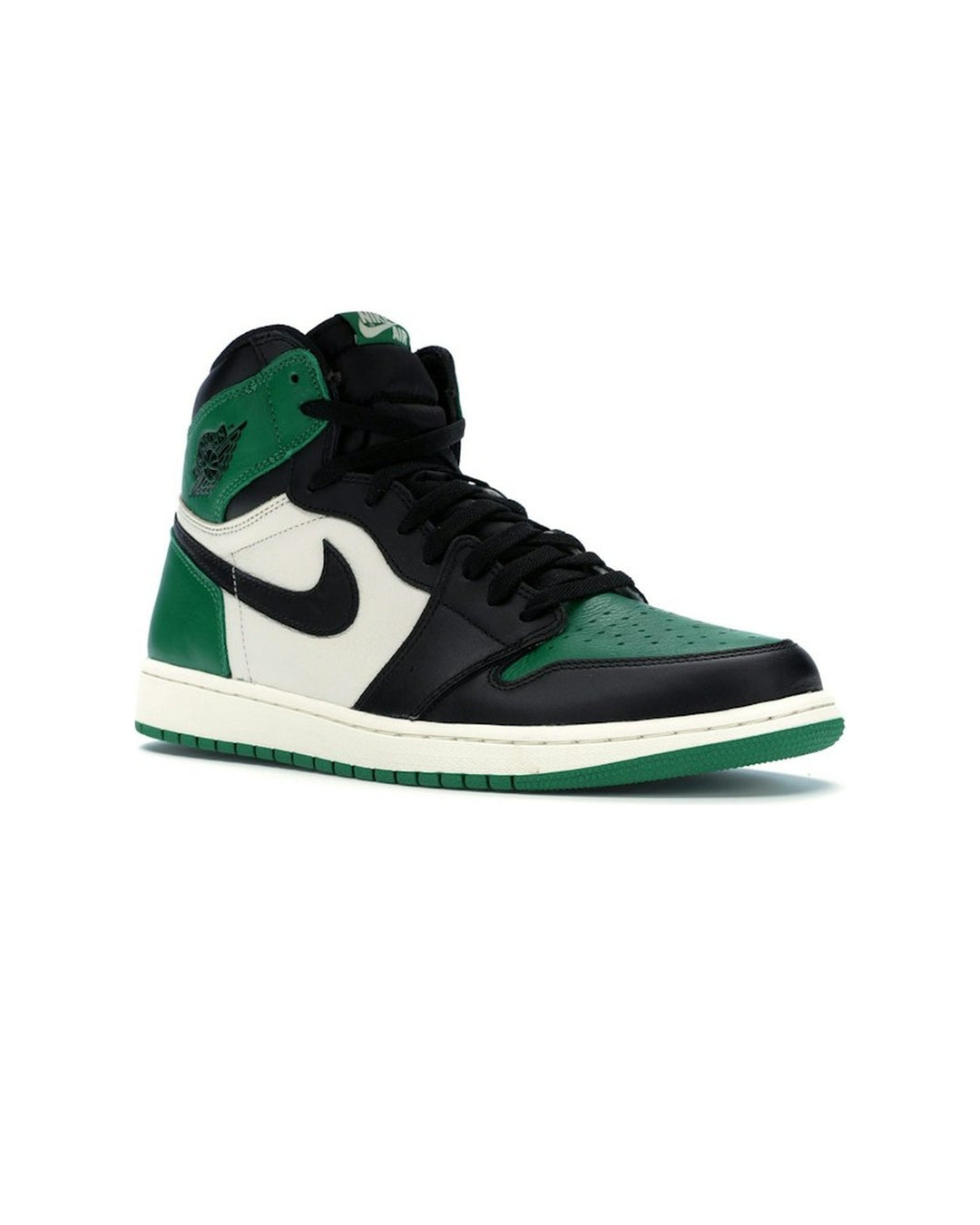 NIKE MEN'S AIR JORDAN 1 HIGH OG PINE GREEN - סניקרס נייקי אייר ג׳ורדן 1 היי ירוק כהה ושחור לגברים - תמונה 3
