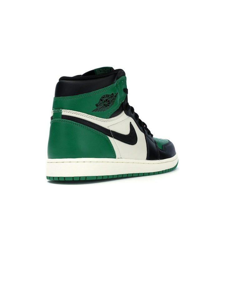 NIKE MEN'S AIR JORDAN 1 HIGH OG PINE GREEN - סניקרס נייקי אייר ג׳ורדן 1 היי ירוק כהה ושחור לגברים - תמונה 4