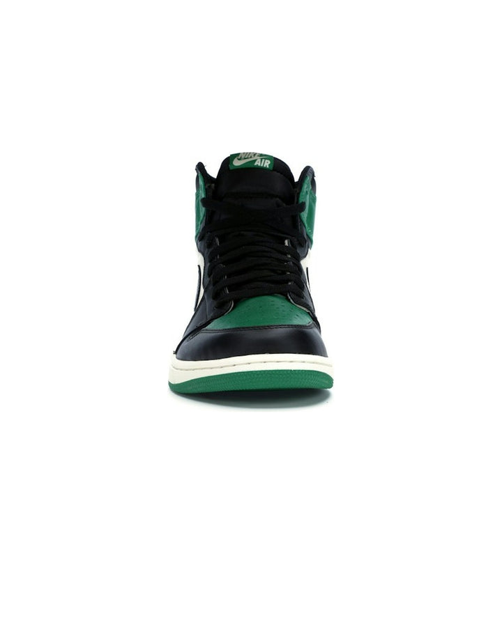 NIKE MEN'S AIR JORDAN 1 HIGH OG PINE GREEN - סניקרס נייקי אייר ג׳ורדן 1 היי ירוק כהה ושחור לגברים - תמונה 5