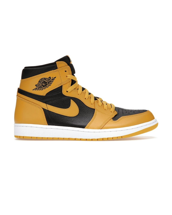 NIKE MEN'S AIR JORDAN 1 HIGH OG POLLEN - סניקרס נייקי אייר ג׳ורדן 1 היי צהוב ושחור לגברים - תמונה 1