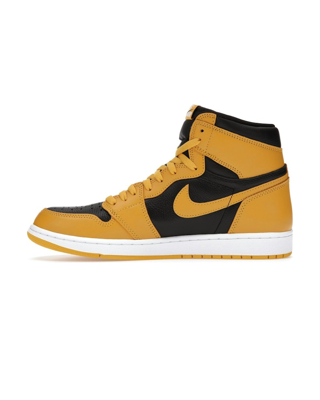 NIKE MEN'S AIR JORDAN 1 HIGH OG POLLEN - סניקרס נייקי אייר ג׳ורדן 1 היי צהוב ושחור לגברים - תמונה 2