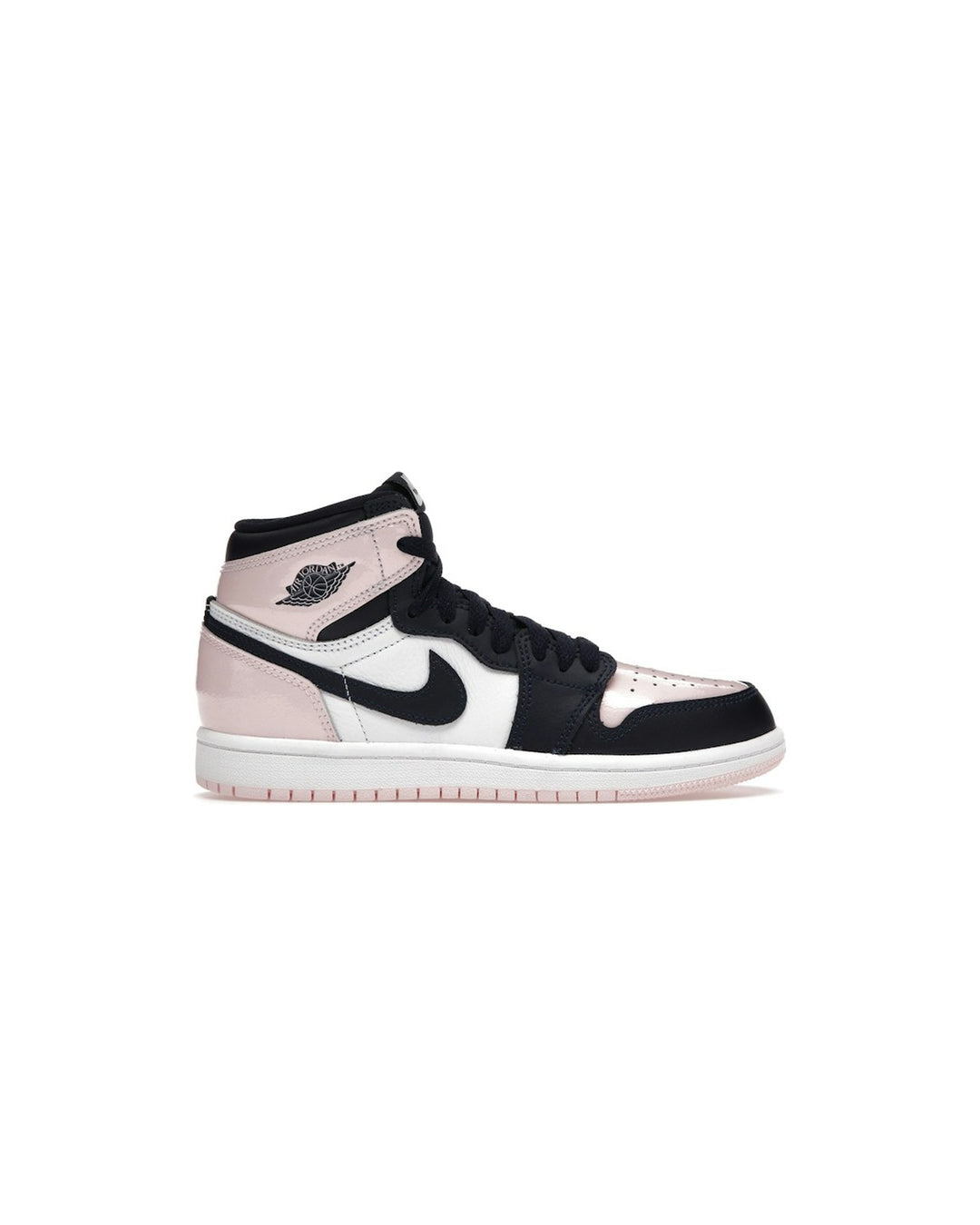NIKE KIDS' AIR JORDAN 1 HIGH OG PS ATMOSPHERE סניקרס ילדים נייקי אייר ג׳ורדן 1 היי ורוד וכחול כהה - מידות ילדים 27.5-35