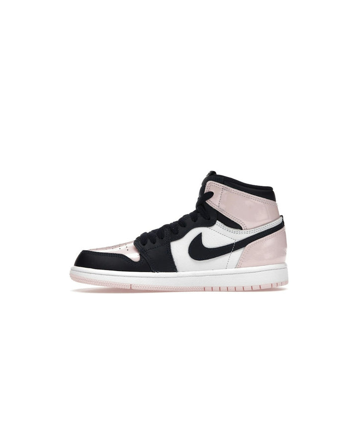 NIKE KIDS' AIR JORDAN 1 HIGH OG PS ATMOSPHERE סניקרס ילדים נייקי אייר ג׳ורדן 1 היי ורוד וכחול כהה - מידות ילדים 27.5-35