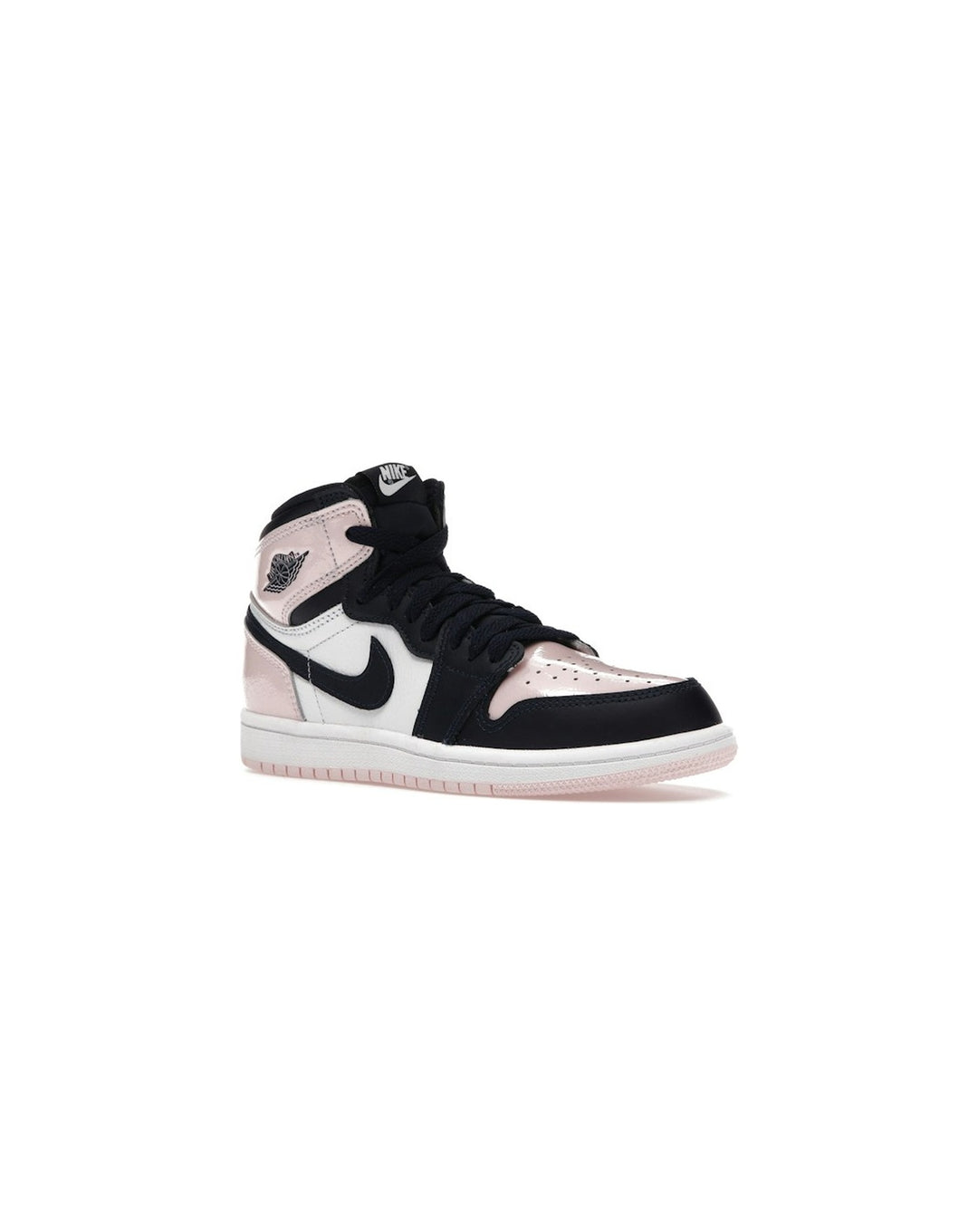 NIKE KIDS' AIR JORDAN 1 HIGH OG PS ATMOSPHERE סניקרס ילדים נייקי אייר ג׳ורדן 1 היי ורוד וכחול כהה - מידות ילדים 27.5-35