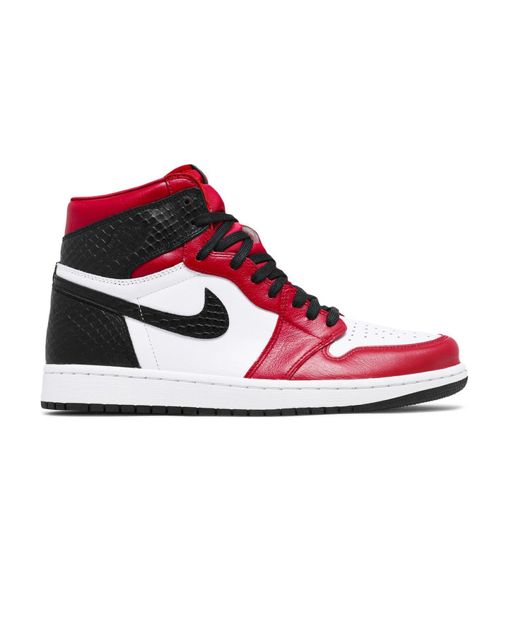 NIKE WOMEN'S AIR JORDAN 1 HIGH OG SATIN RED סניקרס נייקי אייר ג׳ורדן 1 היי סאטן אדום ושחור לנשים