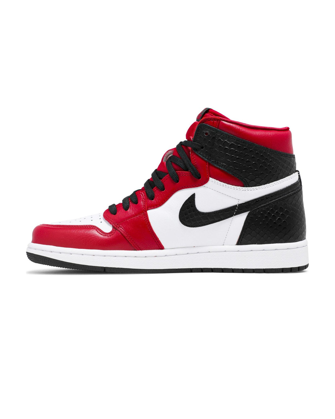 NIKE WOMEN'S AIR JORDAN 1 HIGH OG SATIN RED סניקרס נייקי אייר ג׳ורדן 1 היי סאטן אדום ושחור לנשים