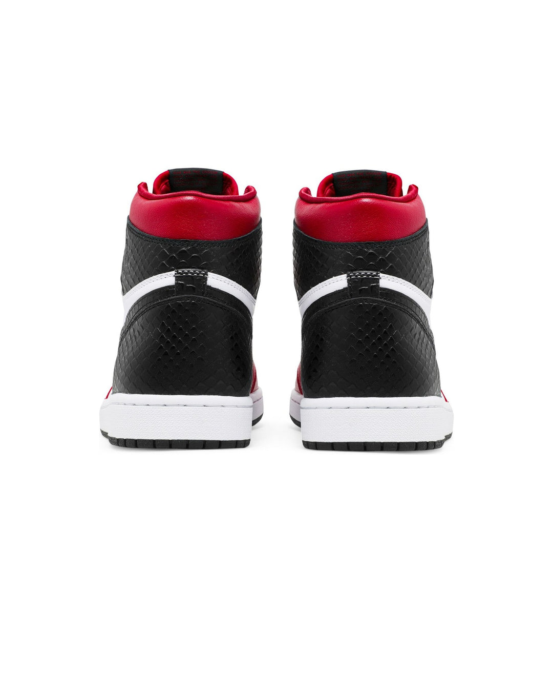 NIKE WOMEN'S AIR JORDAN 1 HIGH OG SATIN RED סניקרס נייקי אייר ג׳ורדן 1 היי סאטן אדום ושחור לנשים