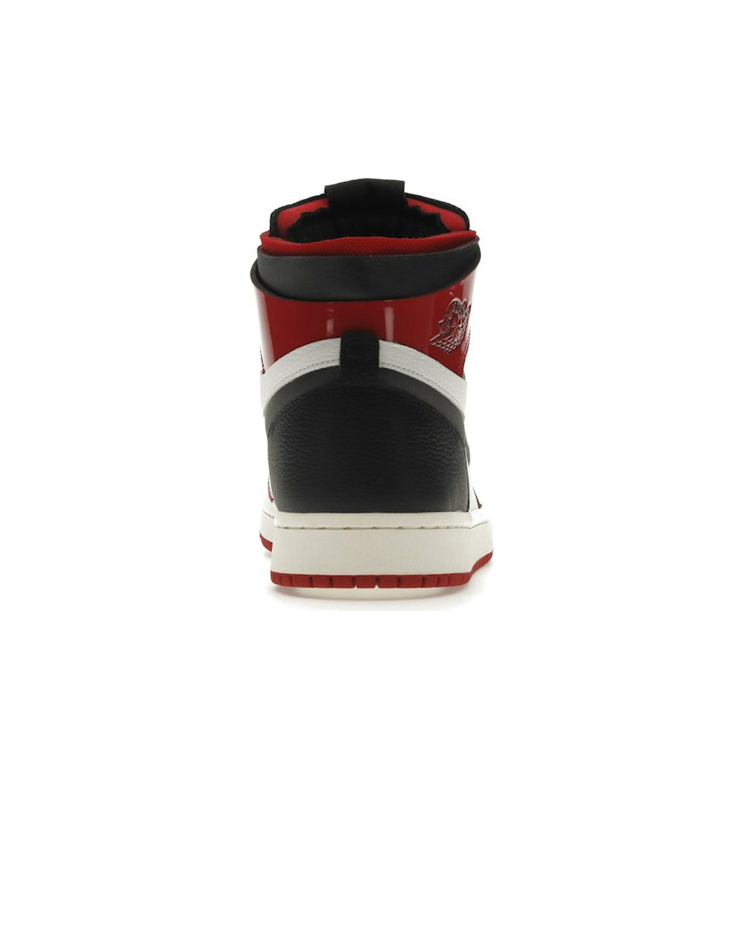 NIKE WOMEN'S AIR JORDAN 1 HIGH ZOOM AIR CMFT PATENT CHICAGO - סניקרס נייקי אייר ג׳ורדן 1 היי זום לקה אדום לבן ושחור לנשים - תמונה 6