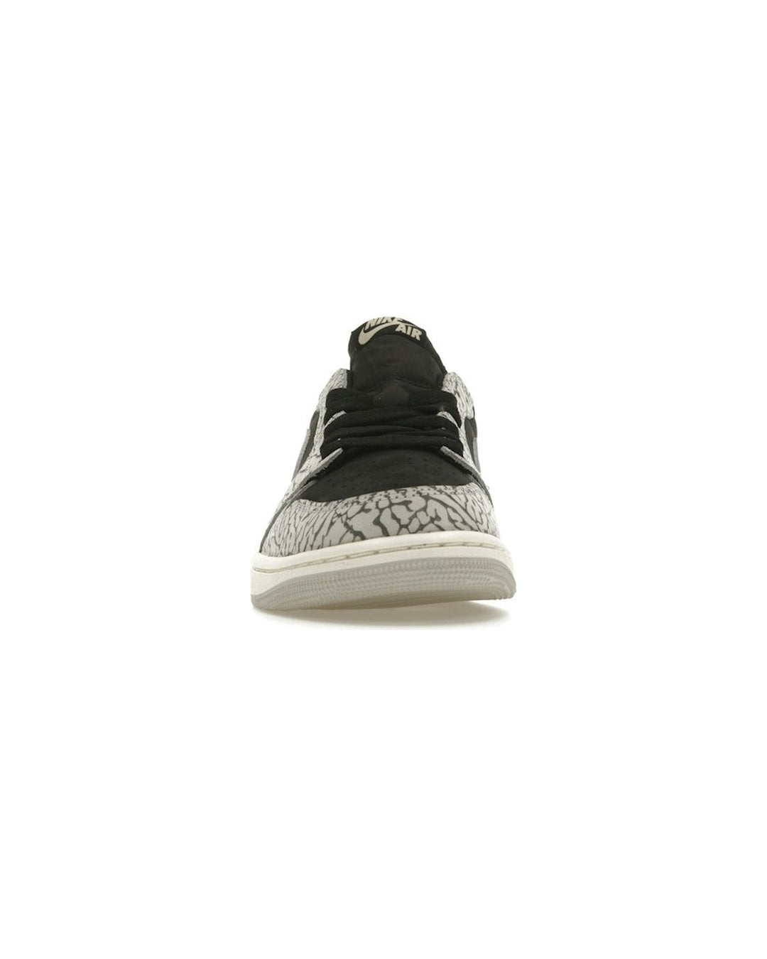 NIKE WOMEN'S AIR JORDAN 1 LOW OG BLACK MUSLIN סניקרס נייקי אייר ג׳ורדן 1 לואו OG שחור אפור ושמנת לנשים