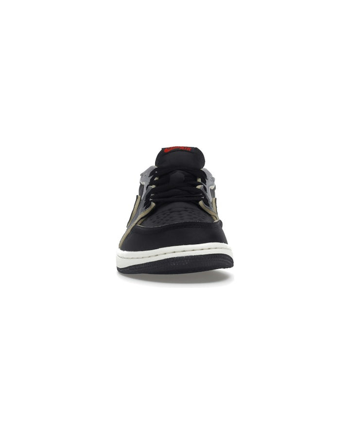 NIKE MEN'S AIR JORDAN 1 LOW OG EX BLACK FIRE RED סניקרס נייקי אייר ג׳ורדן 1 לואו OG EX שחור ואדום לגברים