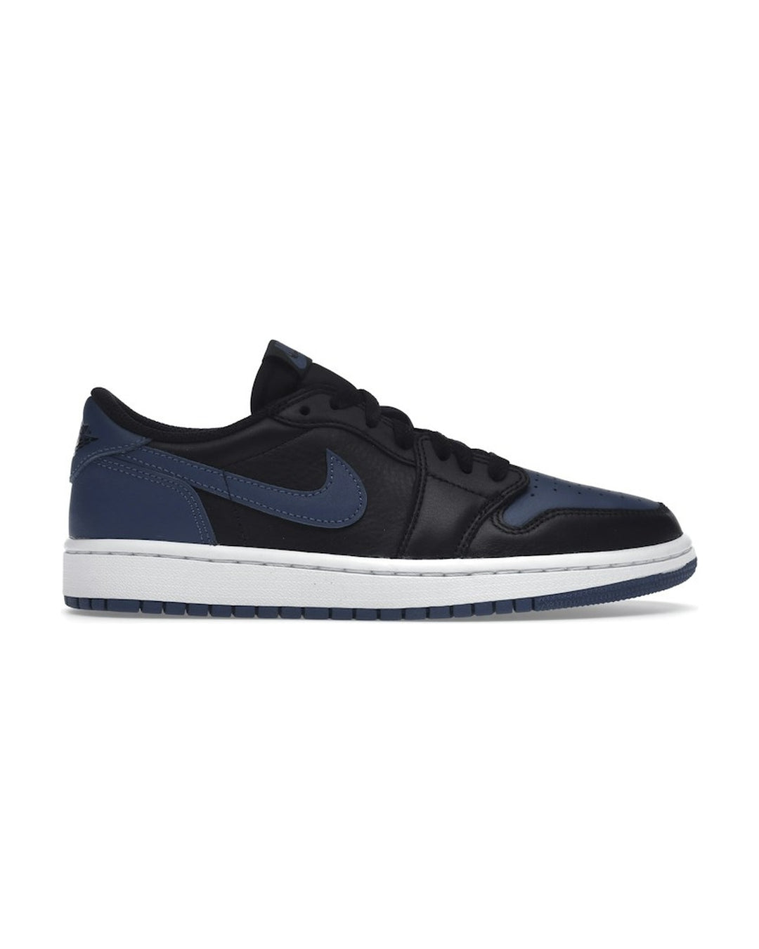 NIKE WOMEN'S AIR JORDAN 1 LOW OG MYSTIC NAVY - סניקרס נייקי אייר ג׳ורדן 1 לואו שחור וכחול כהה לנשים - תמונה 1