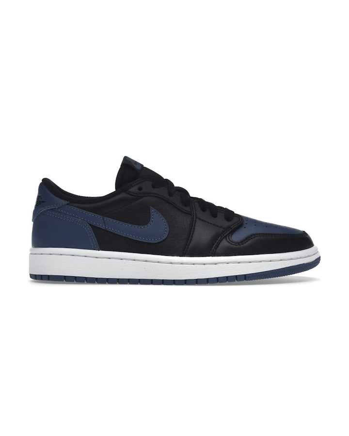 NIKE WOMEN'S AIR JORDAN 1 LOW OG MYSTIC NAVY - סניקרס נייקי אייר ג׳ורדן 1 לואו שחור וכחול כהה לנשים - תמונה 1
