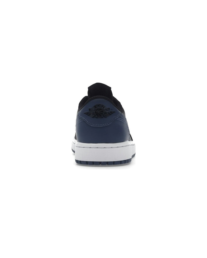 NIKE WOMEN'S AIR JORDAN 1 LOW OG MYSTIC NAVY - סניקרס נייקי אייר ג׳ורדן 1 לואו שחור וכחול כהה לנשים - תמונה 6