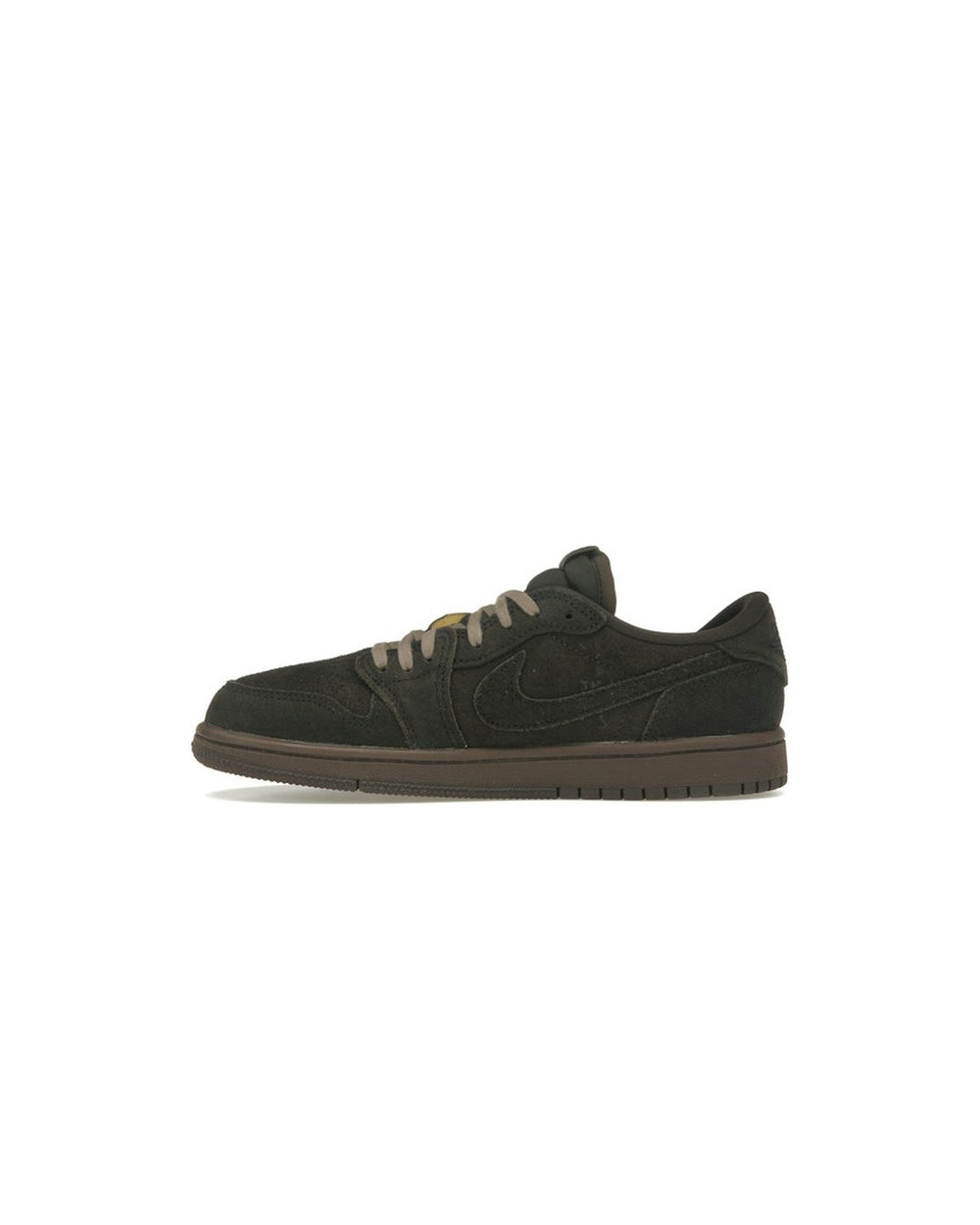 NIKE KIDS' AIR JORDAN 1 LOW OG PS X TRAVIS SCOTT VELVET BROWN - סניקרס ילדים נייקי אייר ג׳ורדן 1 לואו טראוויס סקוט חום - מידות ילדים 27.5-35 - תמונה 2