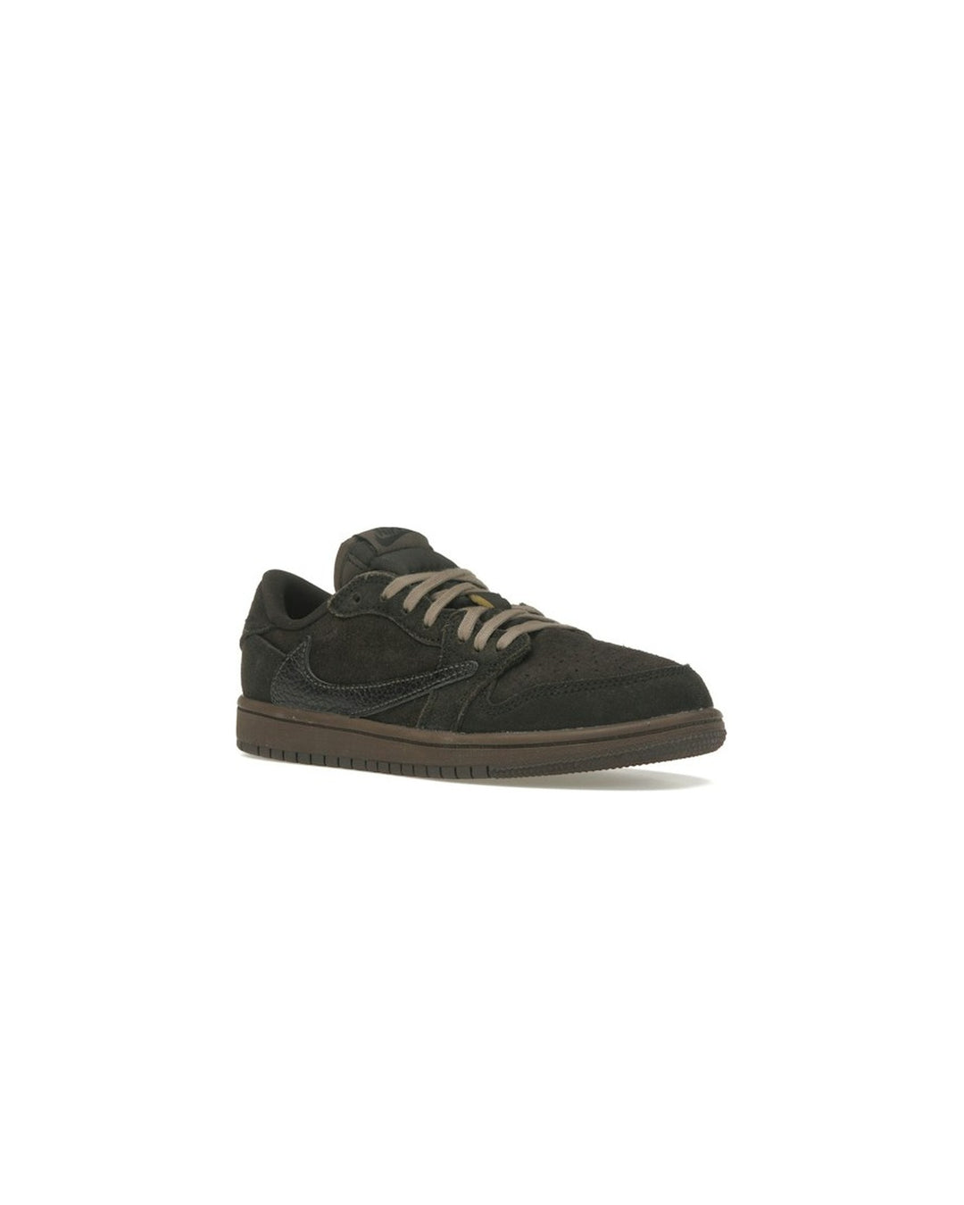 NIKE KIDS' AIR JORDAN 1 LOW OG PS X TRAVIS SCOTT VELVET BROWN - סניקרס ילדים נייקי אייר ג׳ורדן 1 לואו טראוויס סקוט חום - מידות ילדים 27.5-35 - תמונה 3