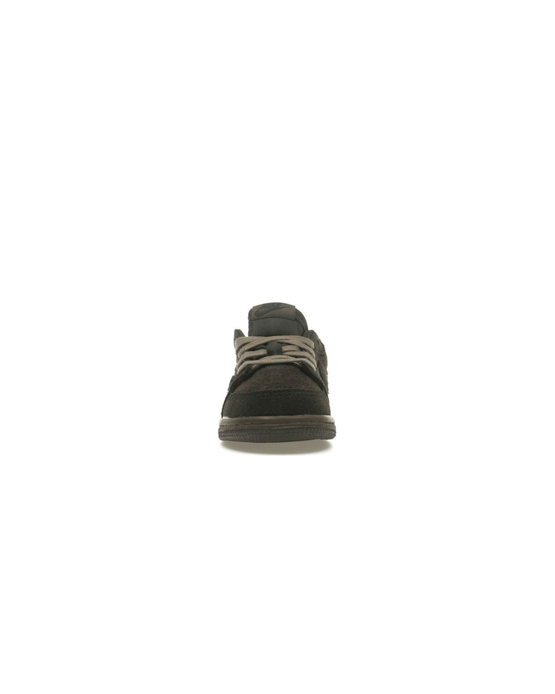 NIKE KIDS' AIR JORDAN 1 LOW OG TD X TRAVIS SCOTT VELVET BROWN - סניקרס תינוקות נייקי אייר ג׳ורדן 1 לואו טראוויס סקוט חום - מידות תינוקות 16-27 - תמונה 5