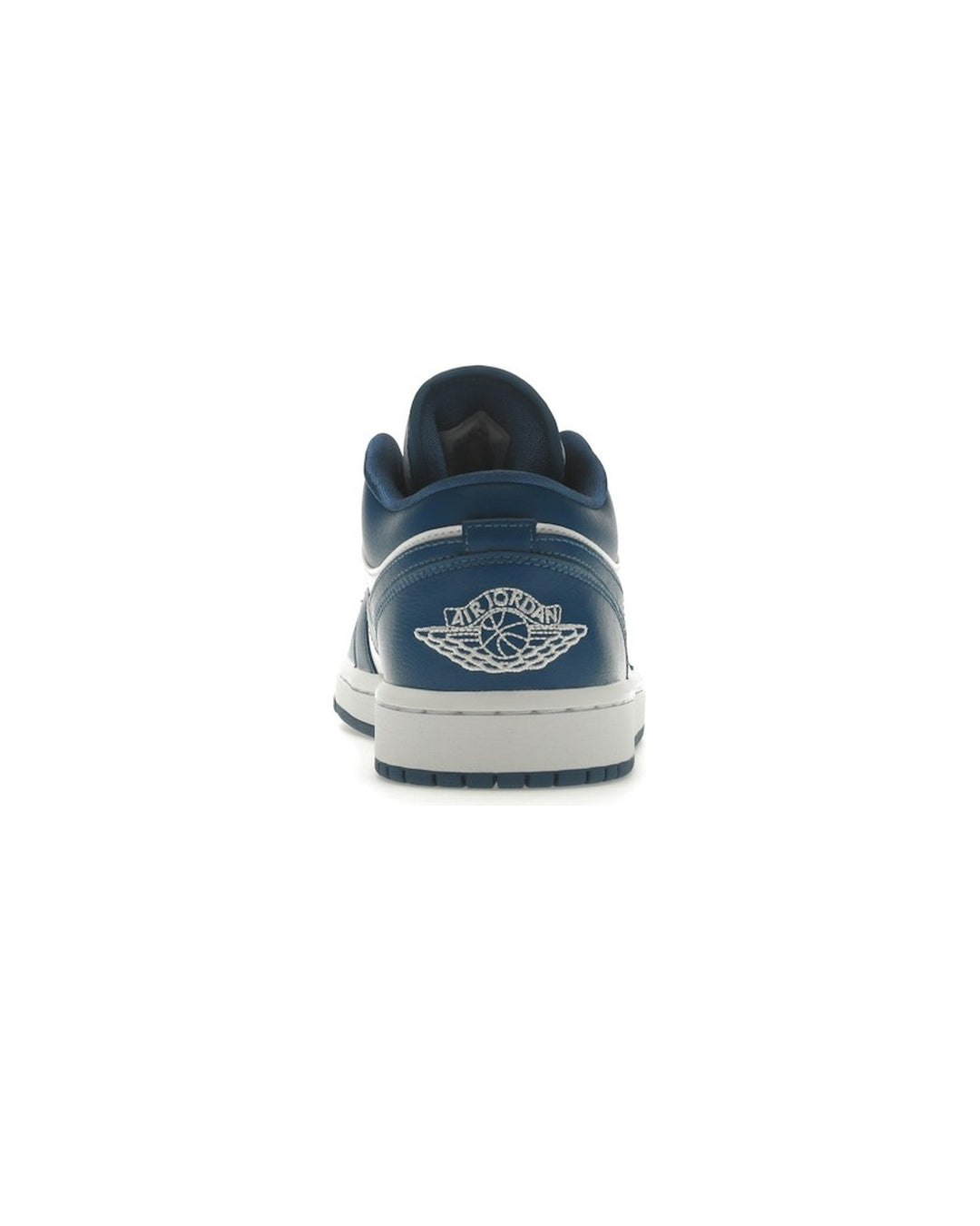NIKE WOMEN'S AIR JORDAN 1 LOW WHITE DARK MARINA BLUE סניקרס נייקי אייר ג׳ורדן 1 לואו לבן וכחול לנשים