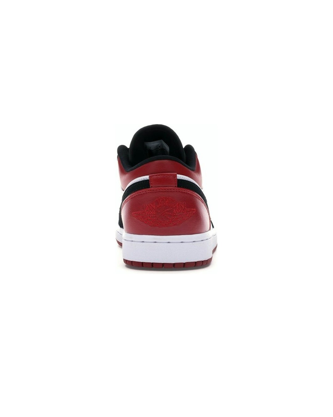NIKE MEN'S AIR JORDAN 1 LOW WHITE GYM RED BLACK סניקרס נייקי אייר ג׳ורדן 1 לואו לבן אדום ושחור לגברים