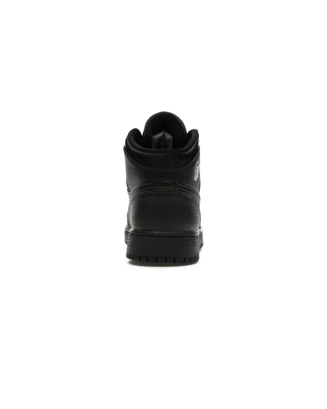 NIKE KIDS' AIR JORDAN 1 MID GS TRIPLE BLACK סניקרס נוער נייקי אייר ג׳ורדן 1 מיד שחור - מידות נוער 35.5-40