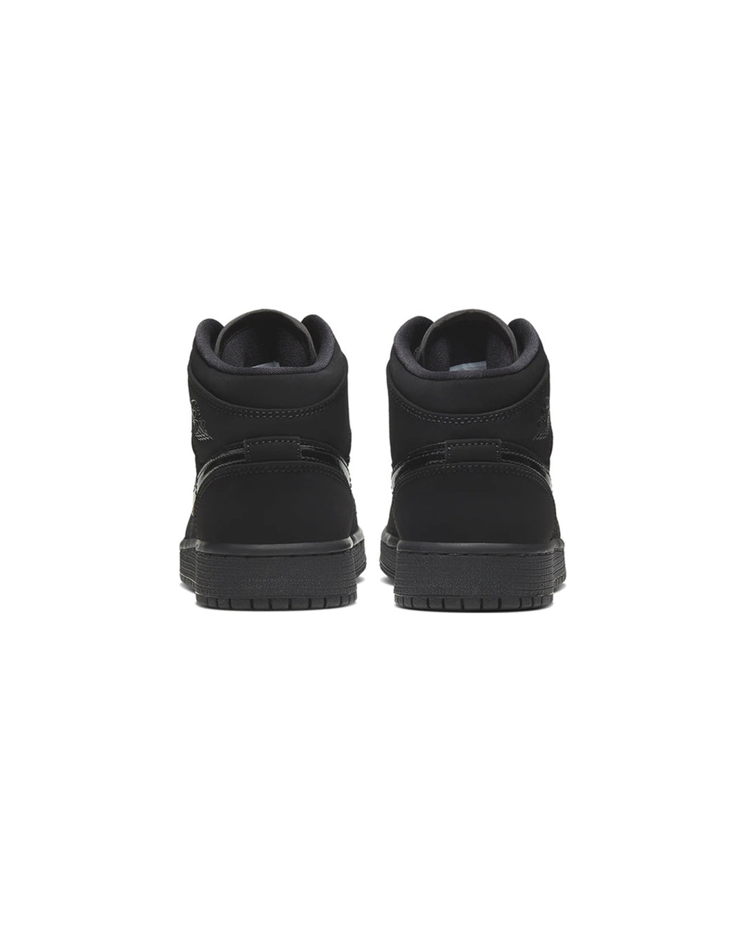NIKE KIDS' AIR JORDAN 1 MID GS TRIPLE BLACK