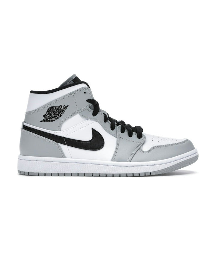 NIKE MEN'S AIR JORDAN 1 MID LIGHT SMOKE GREY - תמונה 1