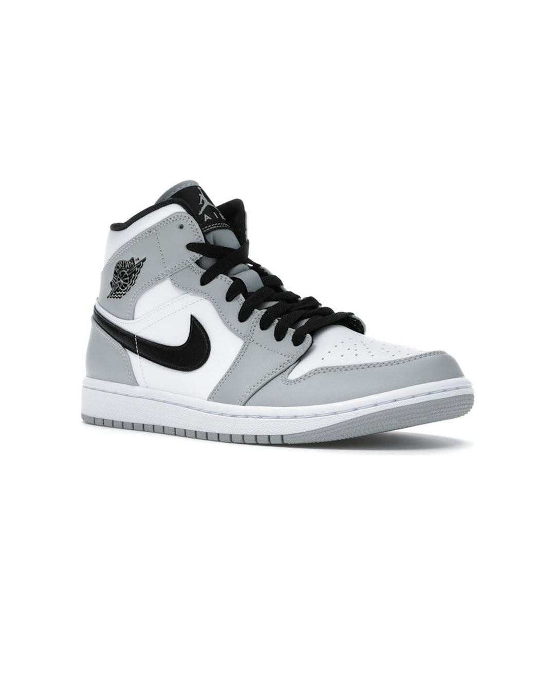 NIKE MEN'S AIR JORDAN 1 MID LIGHT SMOKE GREY - תמונה 3