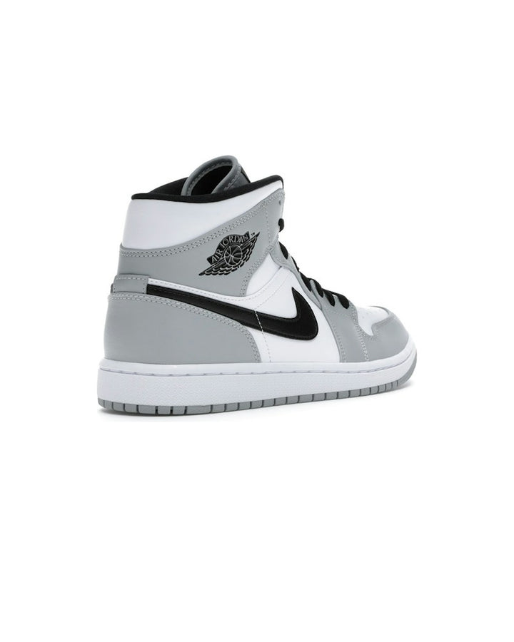 NIKE MEN'S AIR JORDAN 1 MID LIGHT SMOKE GREY - תמונה 4