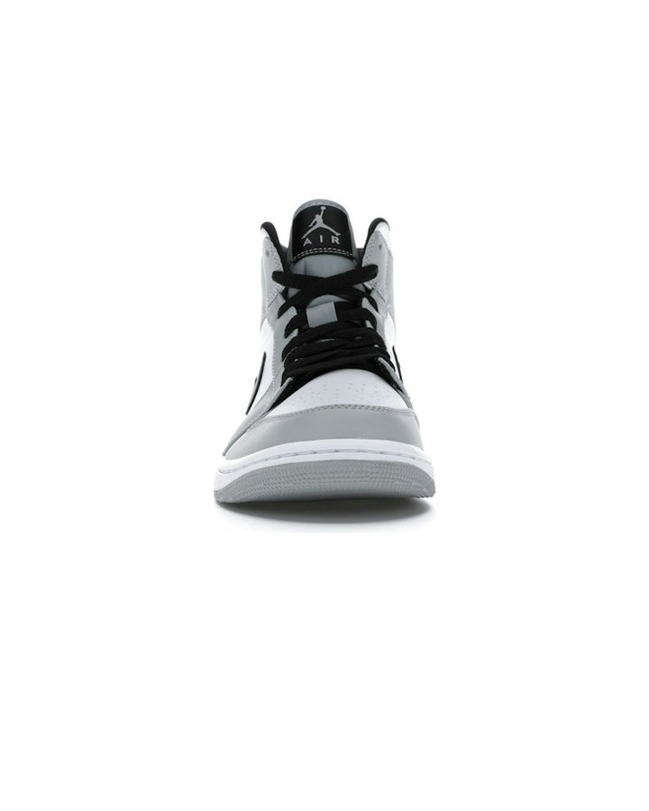 NIKE MEN'S AIR JORDAN 1 MID LIGHT SMOKE GREY - תמונה 5