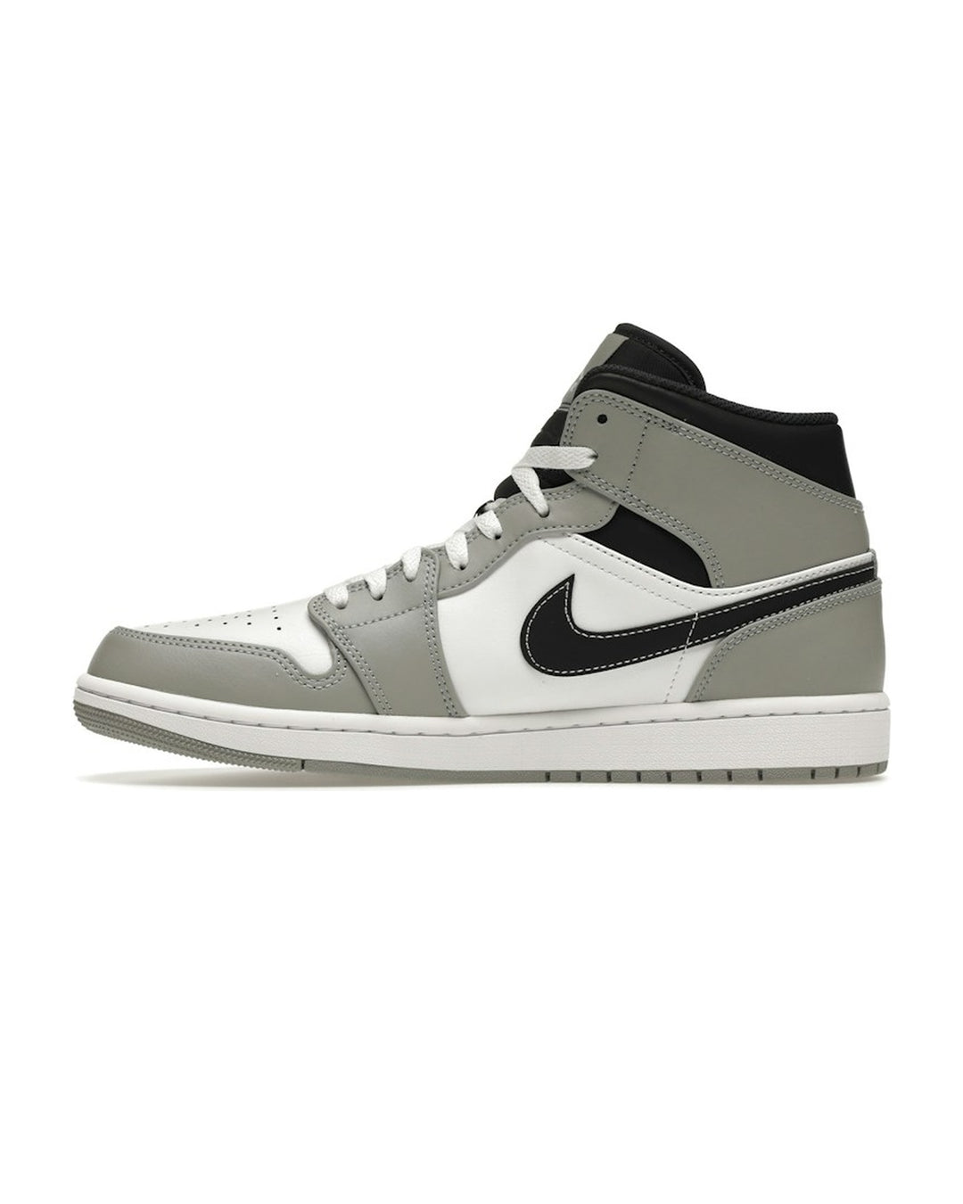 NIKE MEN'S AIR JORDAN 1 MID LIGHT SMOKE GREY ANTHRACITE - תמונה 2