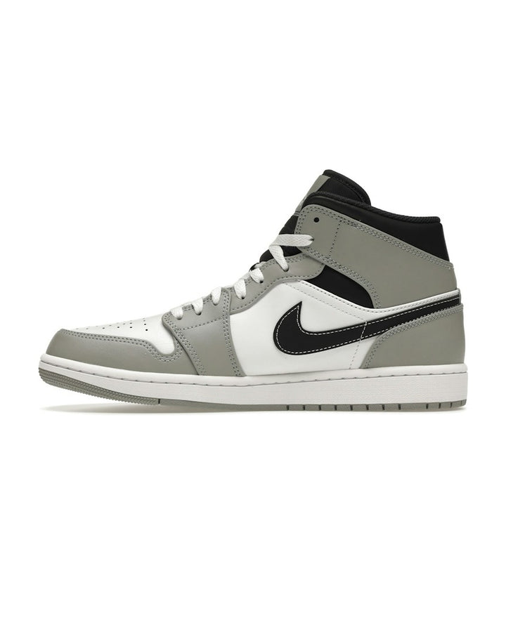 NIKE MEN'S AIR JORDAN 1 MID LIGHT SMOKE GREY ANTHRACITE - תמונה 2